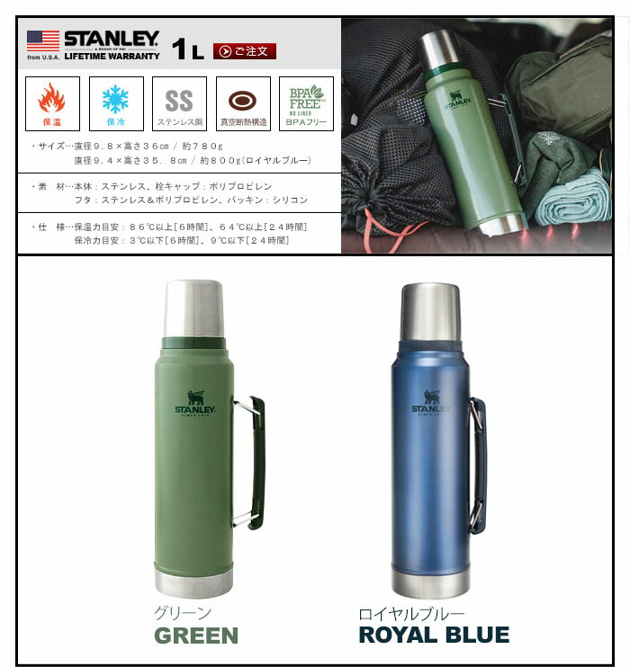 楽天市場】スタンレー 水筒 STANLEY ボトル クラシック タンブラー