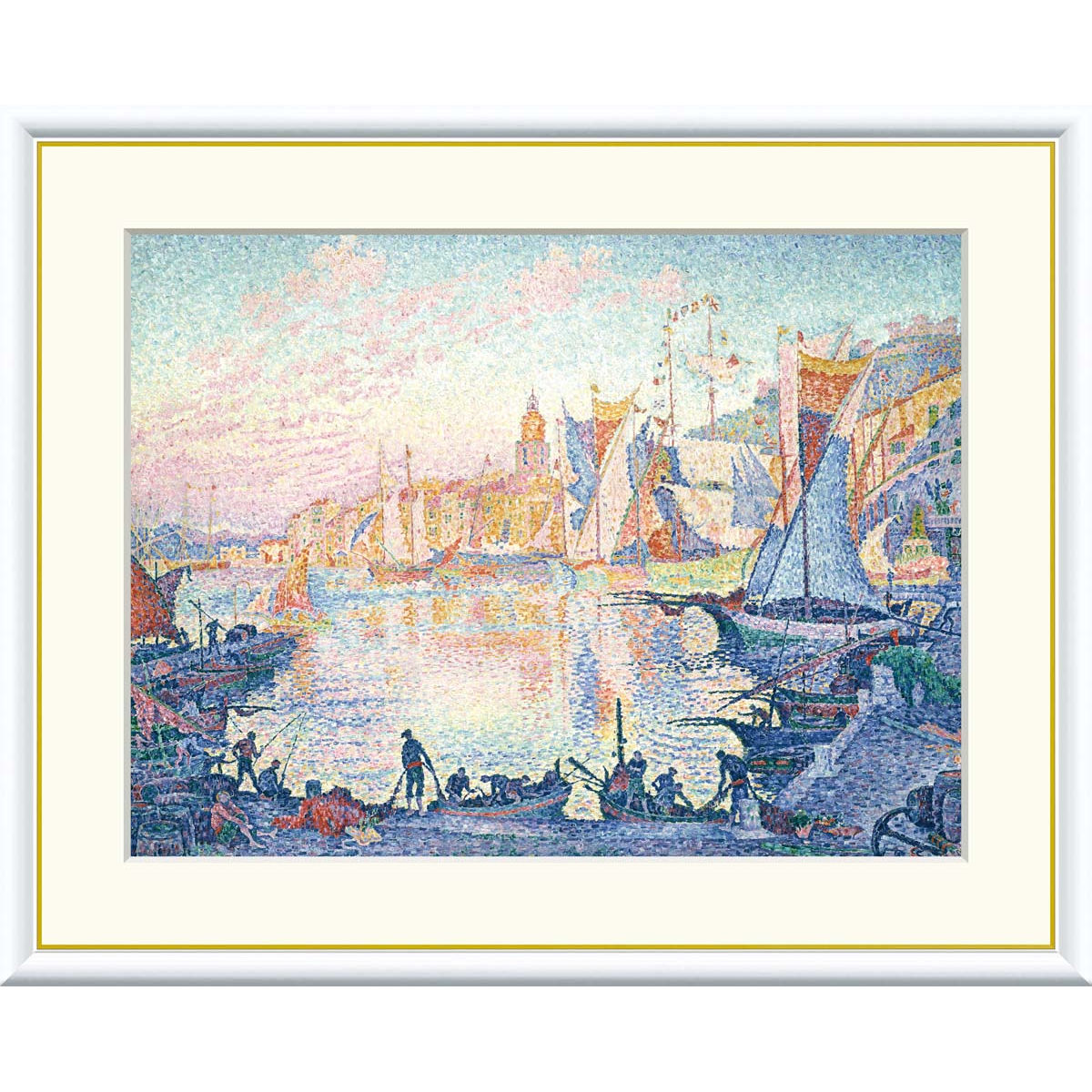 楽天市場】絵画 世界の名画 サン=トロぺの港 ポール・シニャック 額