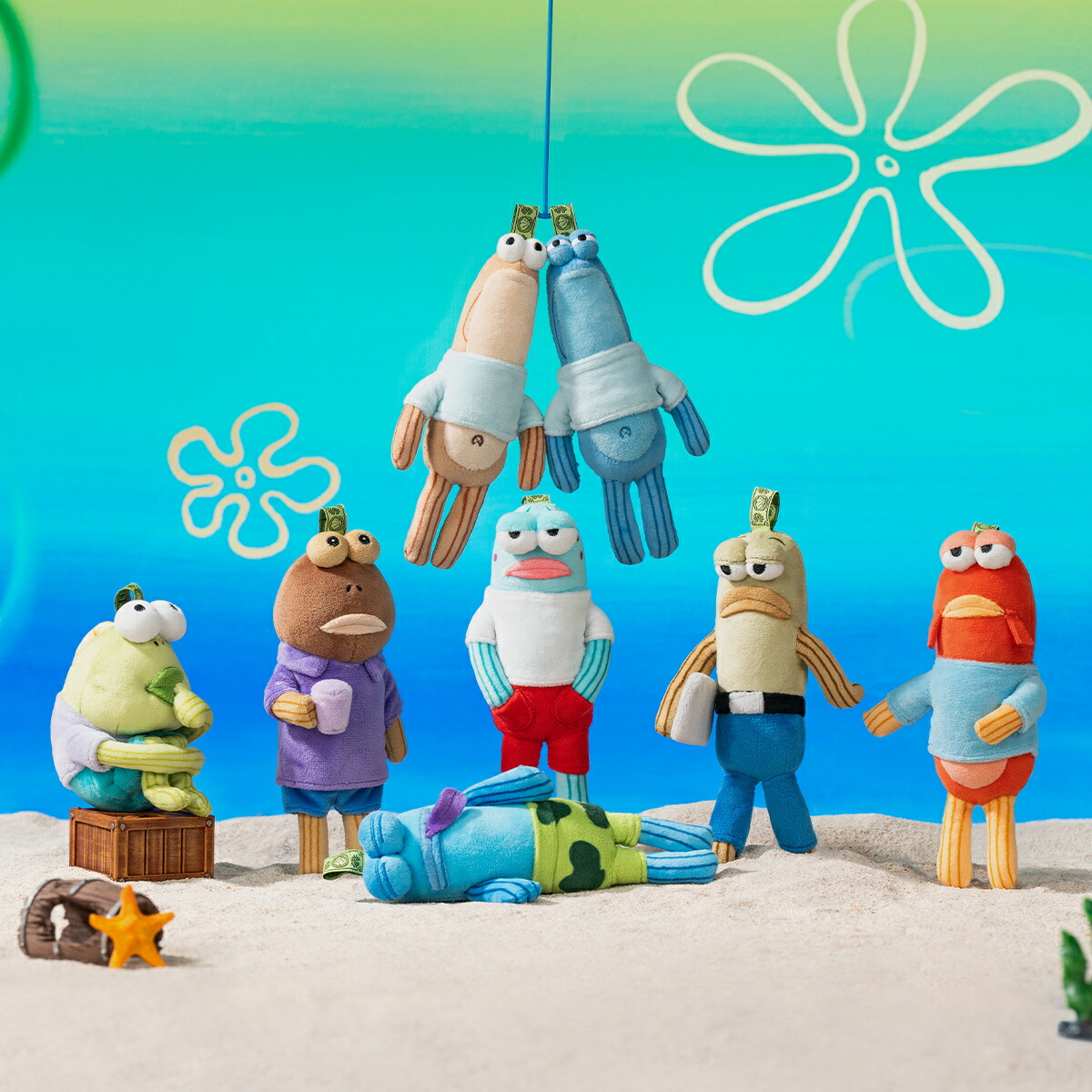 楽天市場】SpongeBob Bikini Bottom Buddies おかしなぬいぐるみ