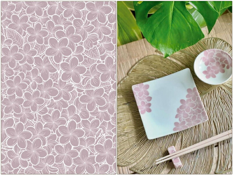 楽天市場】ポーセラーツ 転写紙 【白磁用】 Plumeria プルメリア転写紙