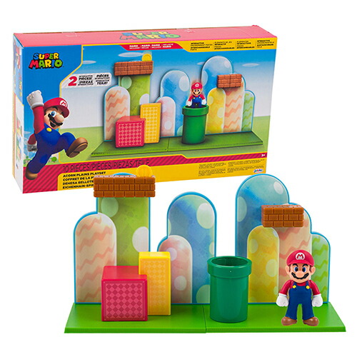 楽天市場】スーパーマリオ 10pc プレイセット マリオ付き ( どんぐり