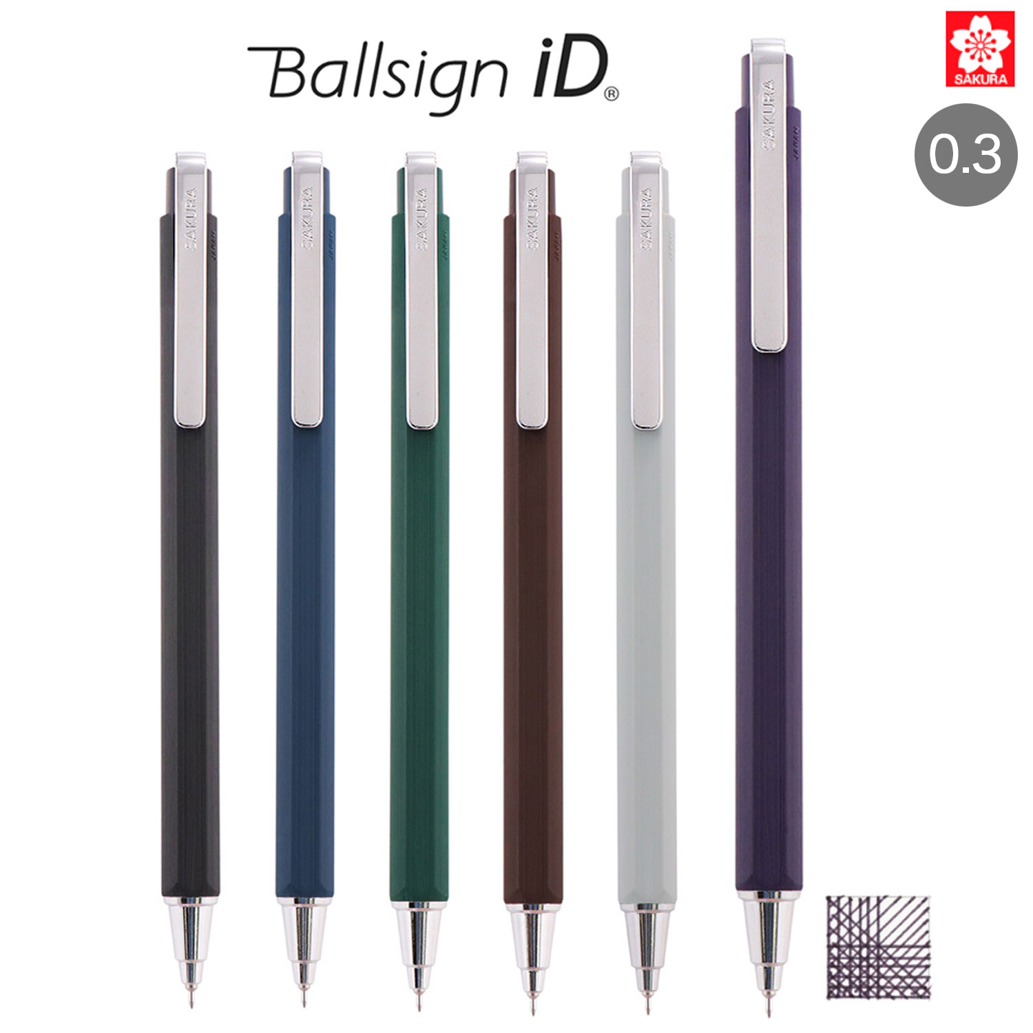 楽天市場】サクラクレパス Ballsign iD ボールサインiD シングル 0.3