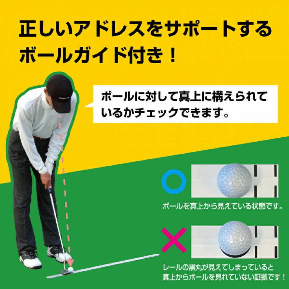 楽天市場】ゴルフ 練習器具 JP5414TRパットレール 特許 パッティング