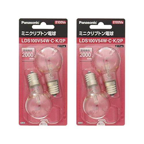 楽天市場】パナソニック ミニクリプトン電球 lds100v54wck2pの通販