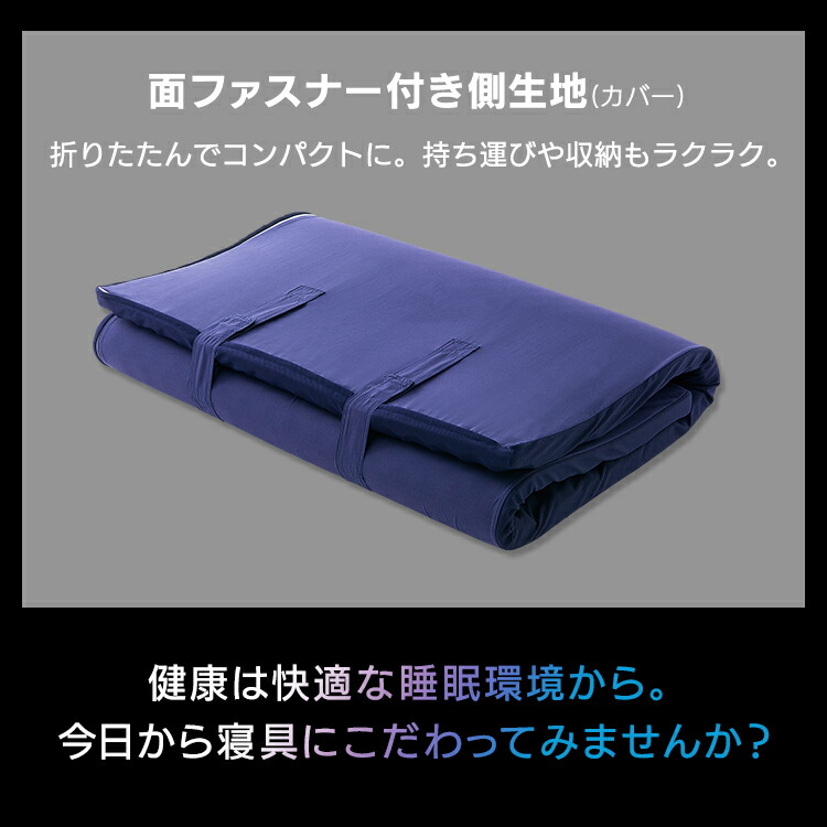 楽天市場】セブンフィットマットレス 4cm S UMPZ74‐S ネイビー