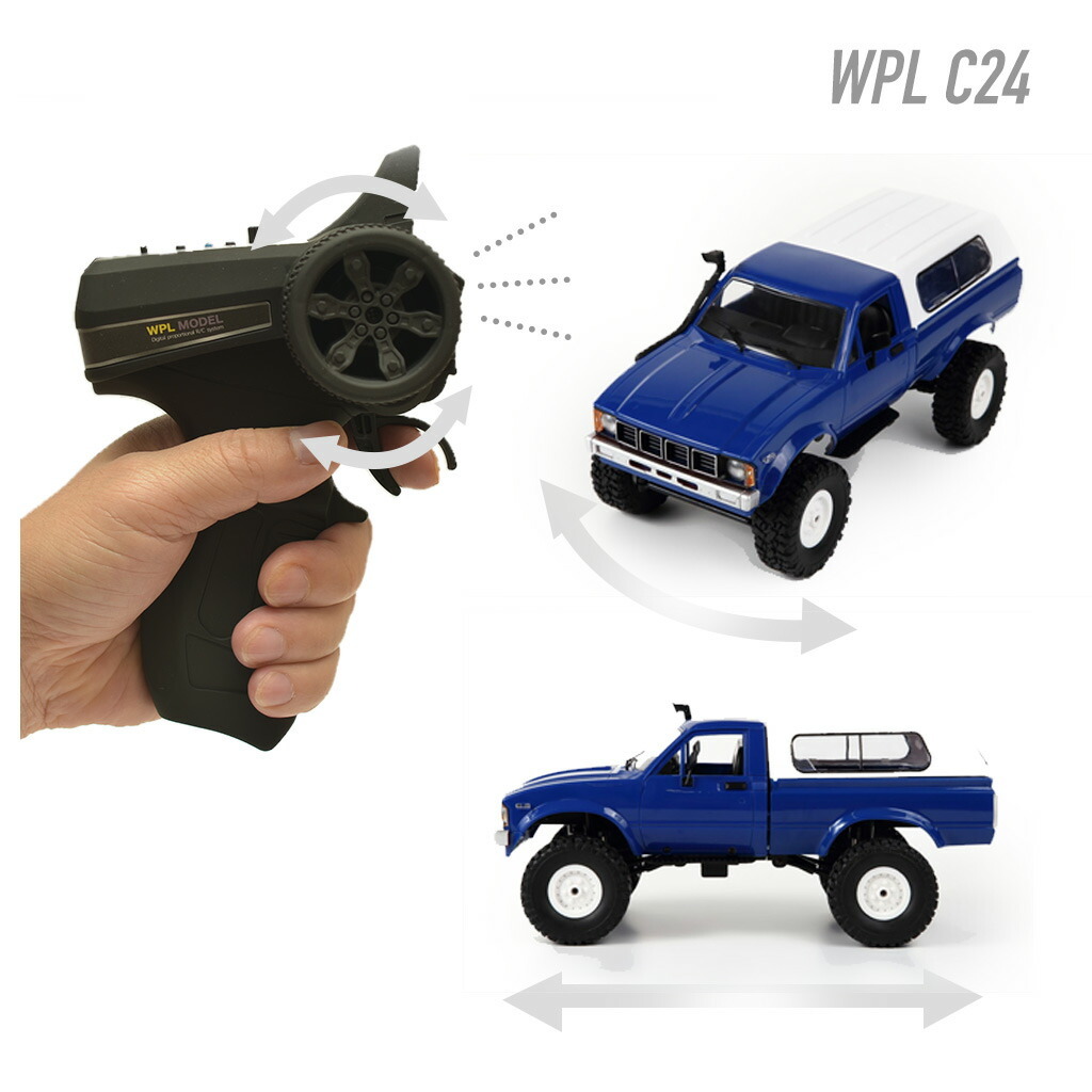 楽天市場】WPL JAPAN C24/C24-1 アウトドア ラジコン ラジコンカー