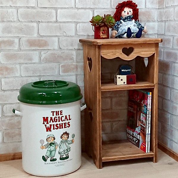 楽天市場】木製2段スタンドラック H60cm [RRA-1]収納家具 フリーラック