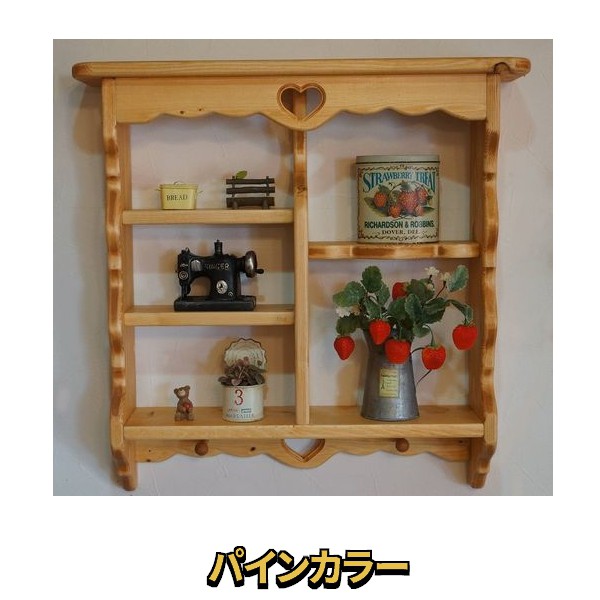 楽天市場】カントリーウォールコレクションシェルフ W60×H60cm [RSE-18
