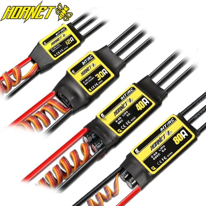 楽天市場】飛行機・ヘリ用ブラシレスアンプ 40A HORNET40A2-6S用 : RC