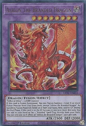 楽天市場】遊戯王 LIOV-EN033 烙印竜アルビオン Albion the Branded