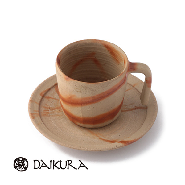 楽天市場】コーヒーカップ DAIKURA | 緋襷 カップ＆ソーサーSサイズ