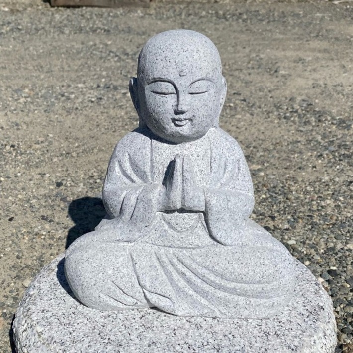 楽天市場】座禅を組む合掌地蔵 高さ22.5cm 座像石 地蔵 じぞう 仏 仏像