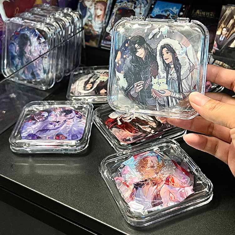 楽天市場】缶バッジケース 12個入り 収納ボックス付き セット 推し入れ