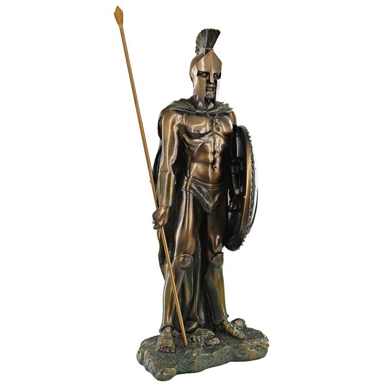 楽天市場】伝説のスパルタ戦士の彫刻 ブロンズ風 彫像 古代ギリシャ