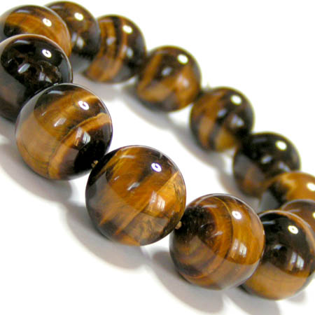 楽天市場】パワーストーンブレスレット・大玉・黄虎目18mm【KP
