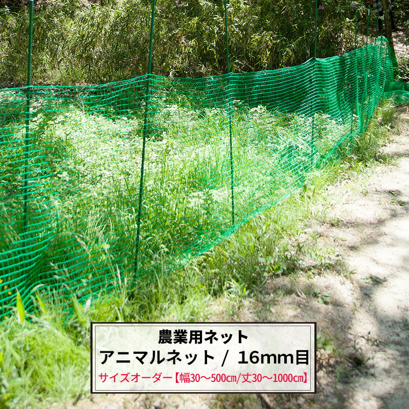 楽天市場】農業用ネット アニマルネット 16mm目 サイズオーダー