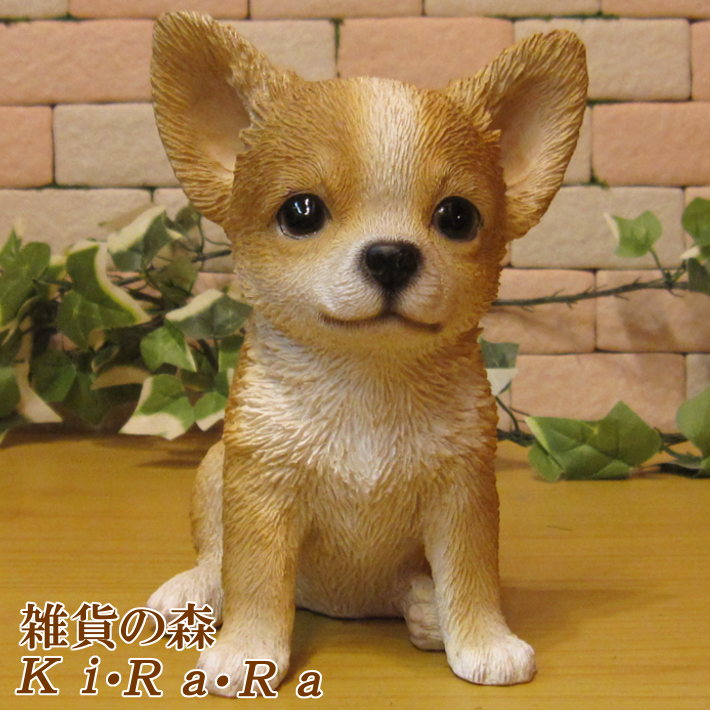 楽天市場】犬の置物 チワワ こいぬ お座り ワンちゃん いぬ オブジェ