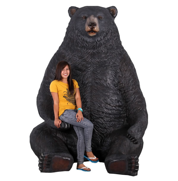 楽天市場】巨大な黒クマ / Sitting Black Bear JumboFRP 耐水 軽い