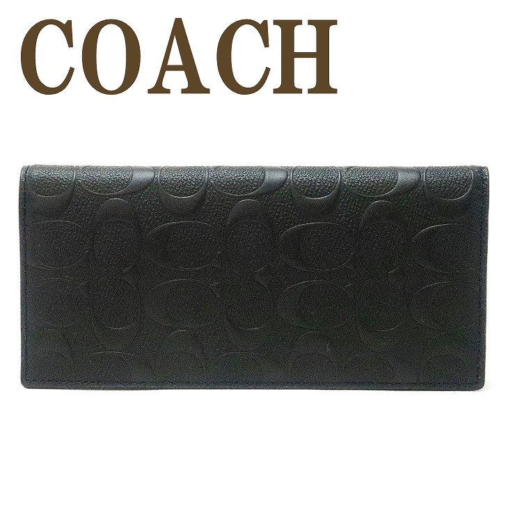 楽天市場】コーチ COACH 財布 メンズ 長財布 二つ折り 本革 レザー 長