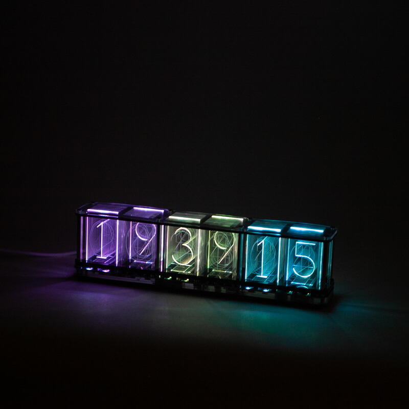 楽天市場】RGB Tube Clock アールジービー チューブ クロック ニキシー