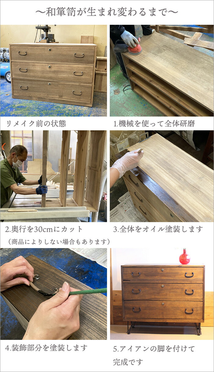 楽天市場】アンティーク 和箪笥 和ダンス 中古 桐箪笥 チェスト