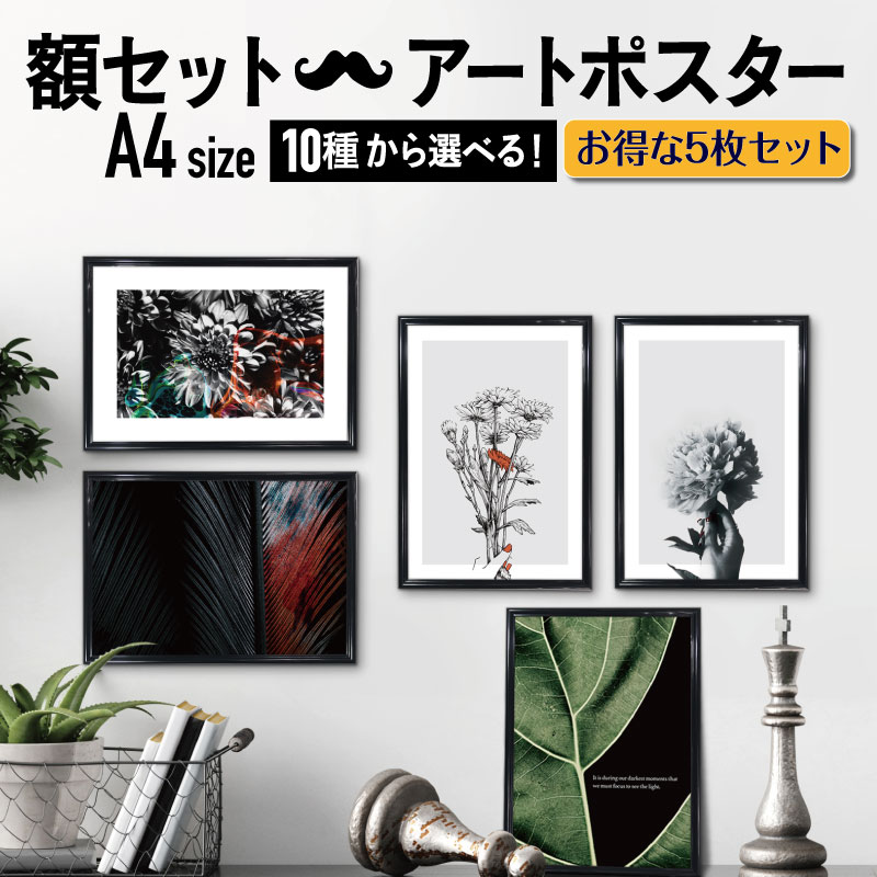 楽天市場】【フレーム付 アートポスター BOTANICAL MODERN】 A4 A3