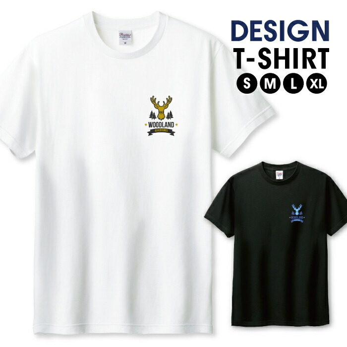 楽天市場】Tシャツ メンズ ユニセックス シカ 鹿 ワンポイント