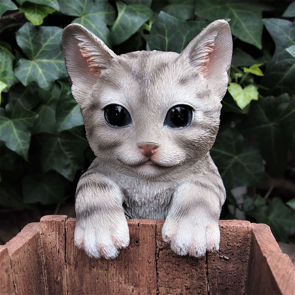 楽天市場】猫 置物 リアル マンチカン 前向き ブルー ねこ ネコ