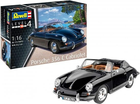 楽天市場】ドイツレベル 1/16 ポルシェ 356 カブリオレ プラモデル