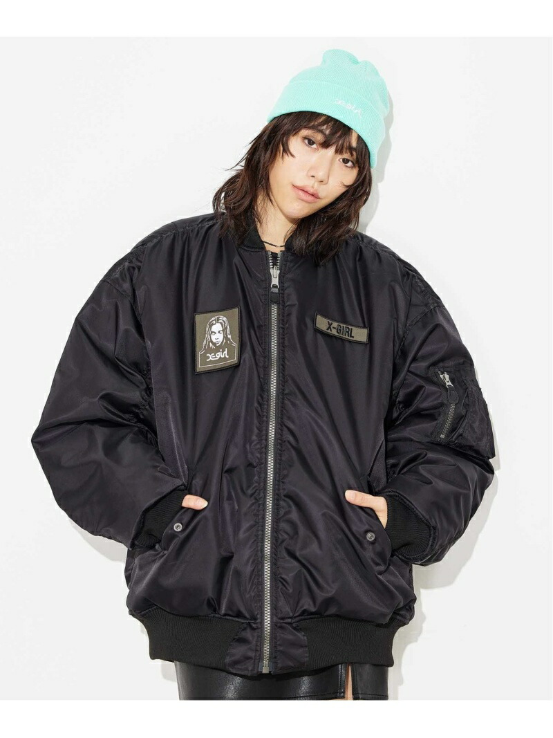 楽天市場】OVERSIZED MA-1 ジャケット X-girl X-girl エックスガール