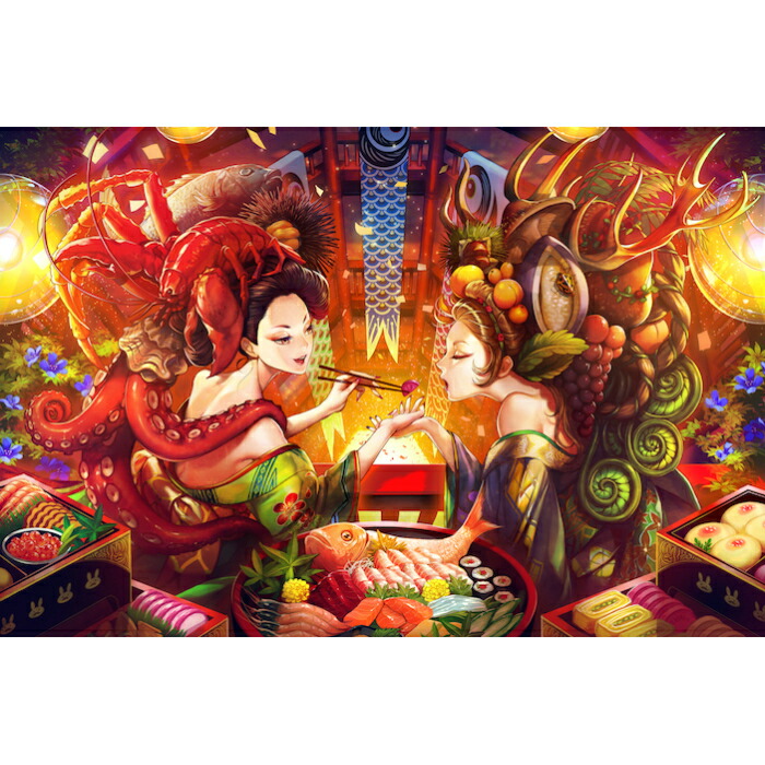 楽天市場】東京和風ラボ インテリア屏風シリーズ 木製イラスト屏風【海