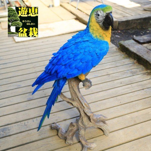楽天市場】雑貨 置物・フィギュア：インコ青 超特大* 大型ヤマト便