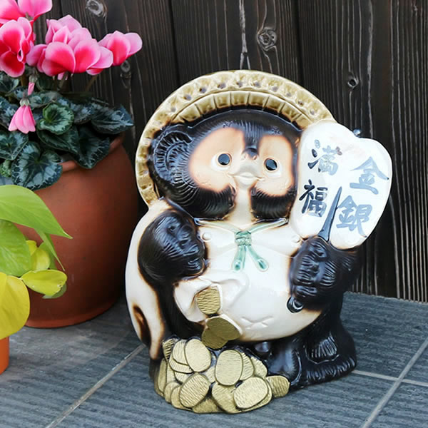 楽天市場】信楽焼 七福神 布袋 陶器 置物 狸 信楽焼 たぬき 置き物