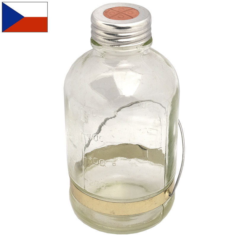 楽天市場】チェコ軍 ガラスボトル 600ml デッドストック EE794NN 容器