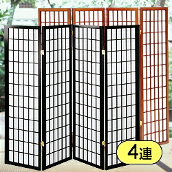 楽天市場】障子風 和風衝立 4連 ロータイプ 45×150cm×4連 ついたて