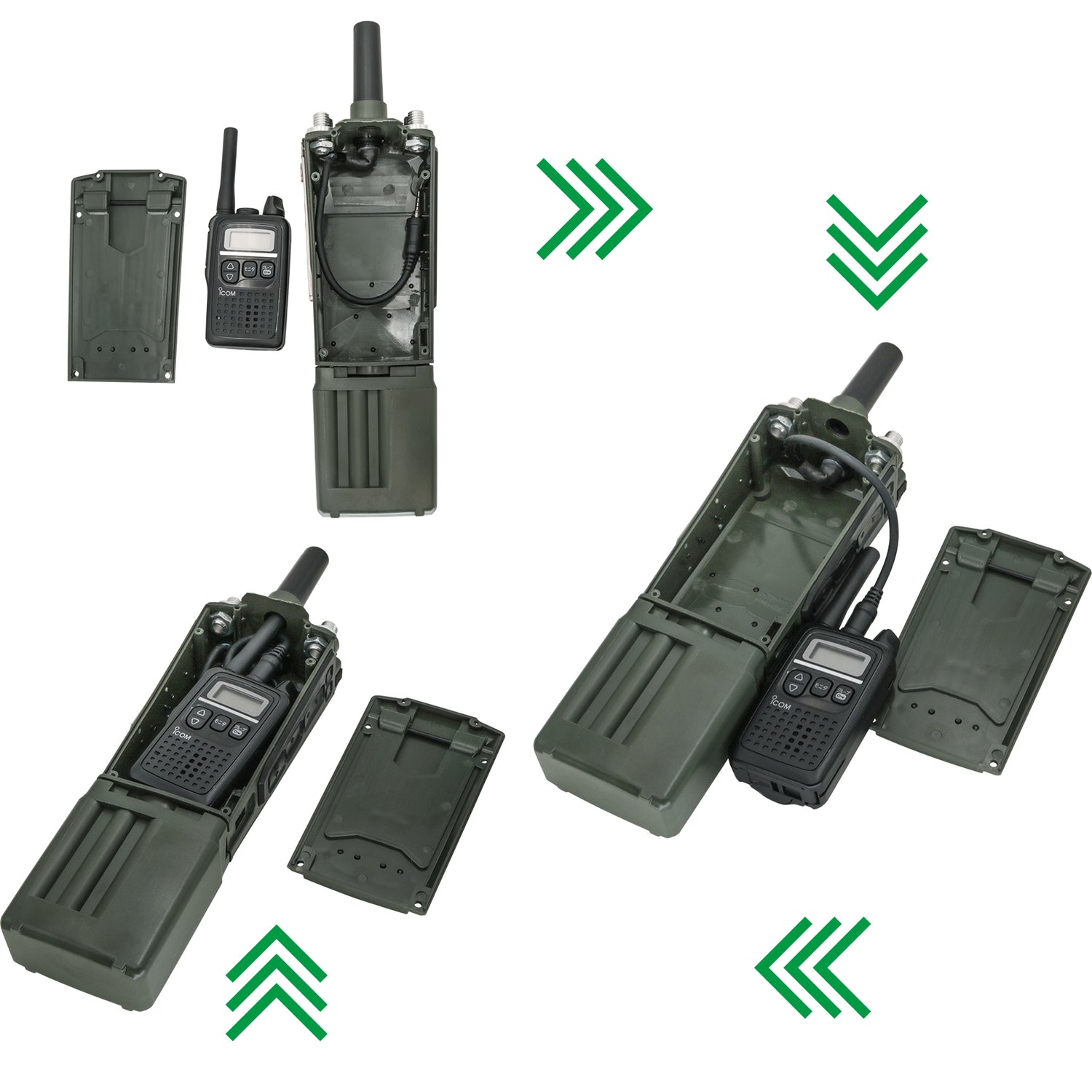 TAC-SKY Dummy Radio Case PRC-163 Military walkie-talkie dummy case