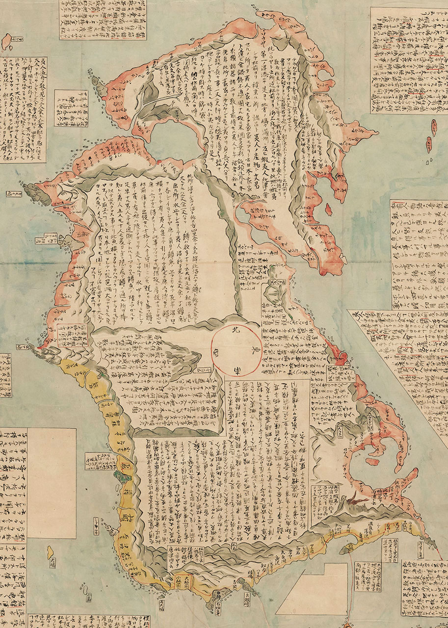蝦夷地図 写一巻（軸） | 津軽デジタル風土記