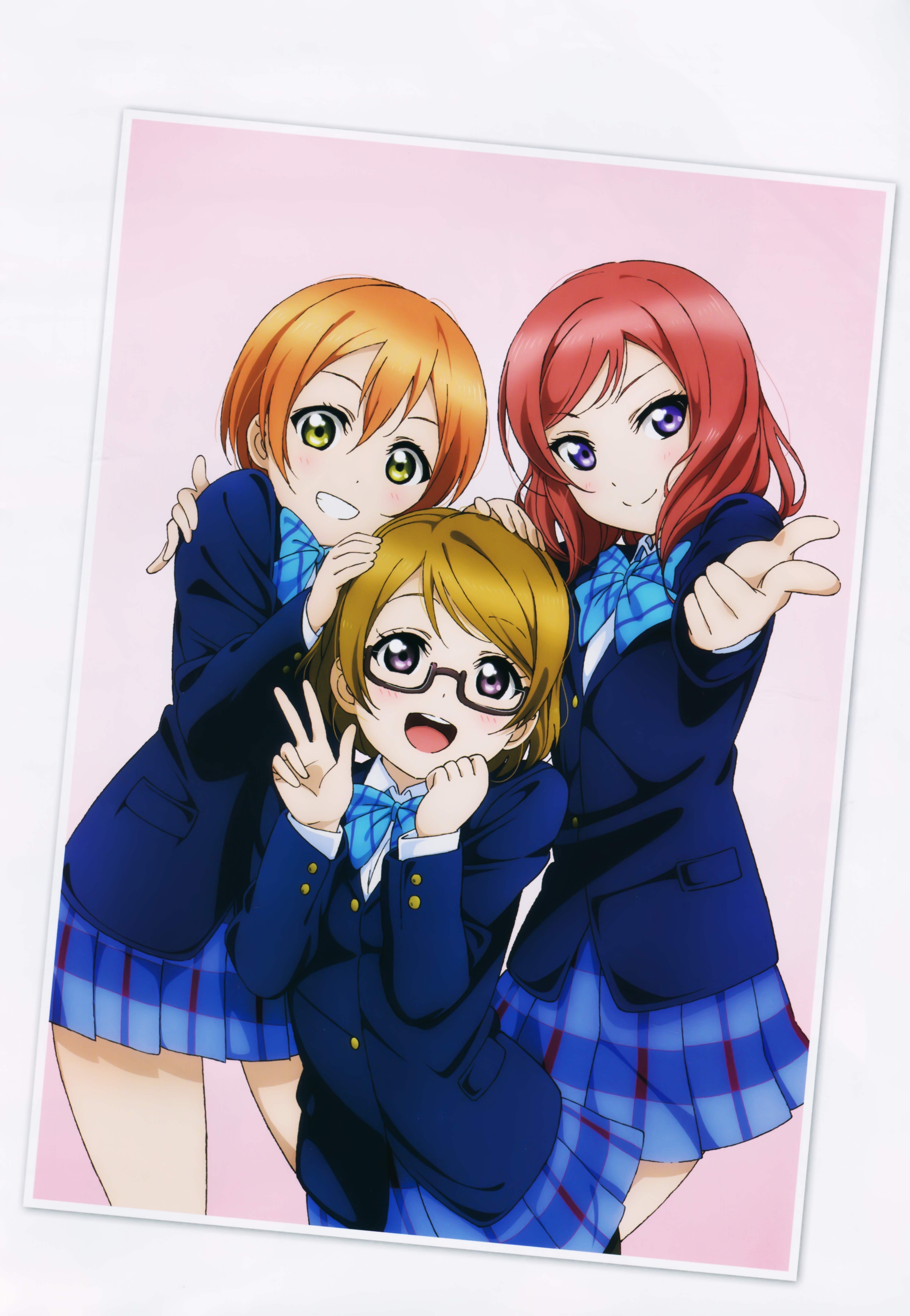 ラブライブ 西木野真姫 星空凛 小泉花陽 色紙 メイド ラブライブ ！ μ's