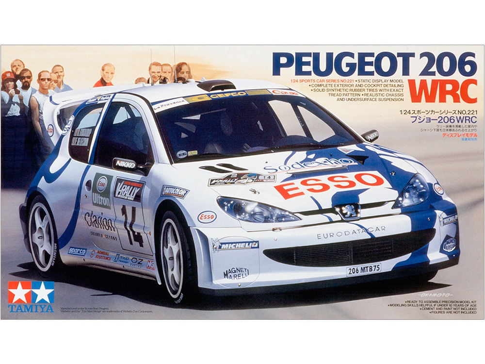 24221 1/24 プジョー 206 WRC【24221:4950344993154】｜タミヤ（TAMIYA）