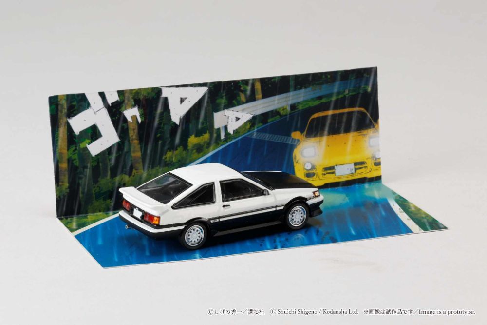 1/64 Toyota COROLLA LEVIN (AE86)/頭文字D 秋山 渉 VS 高橋 啓介