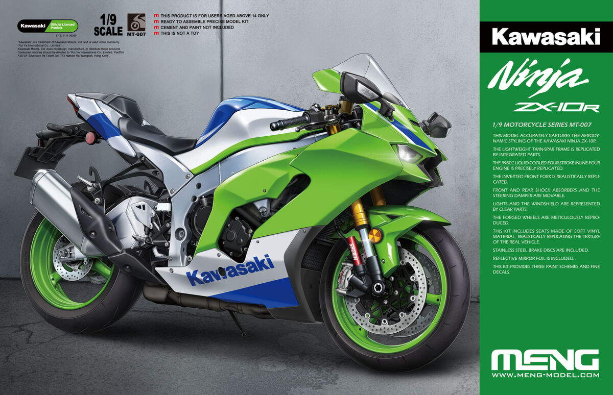 Kawasaki Ninja ZX-10R Meng Model -MT007