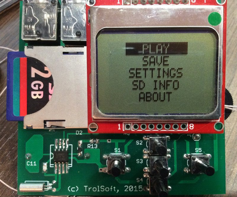 Tape player and recorder for Sinclair ZX Spectrum on Atmega128