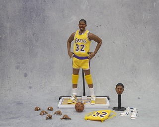 FigureCool 1/6 マジック・ジョンソン NBA レイカーズ 32 ヘッド2個