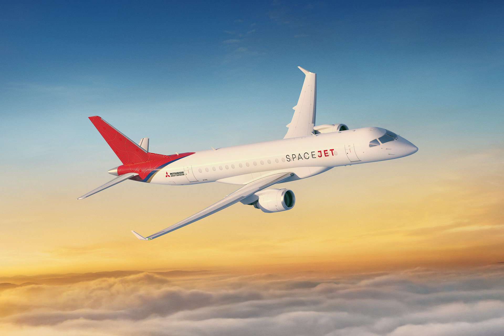 三菱航空機、MRJの「Mitsubishi SpaceJet（三菱スペースジェット
