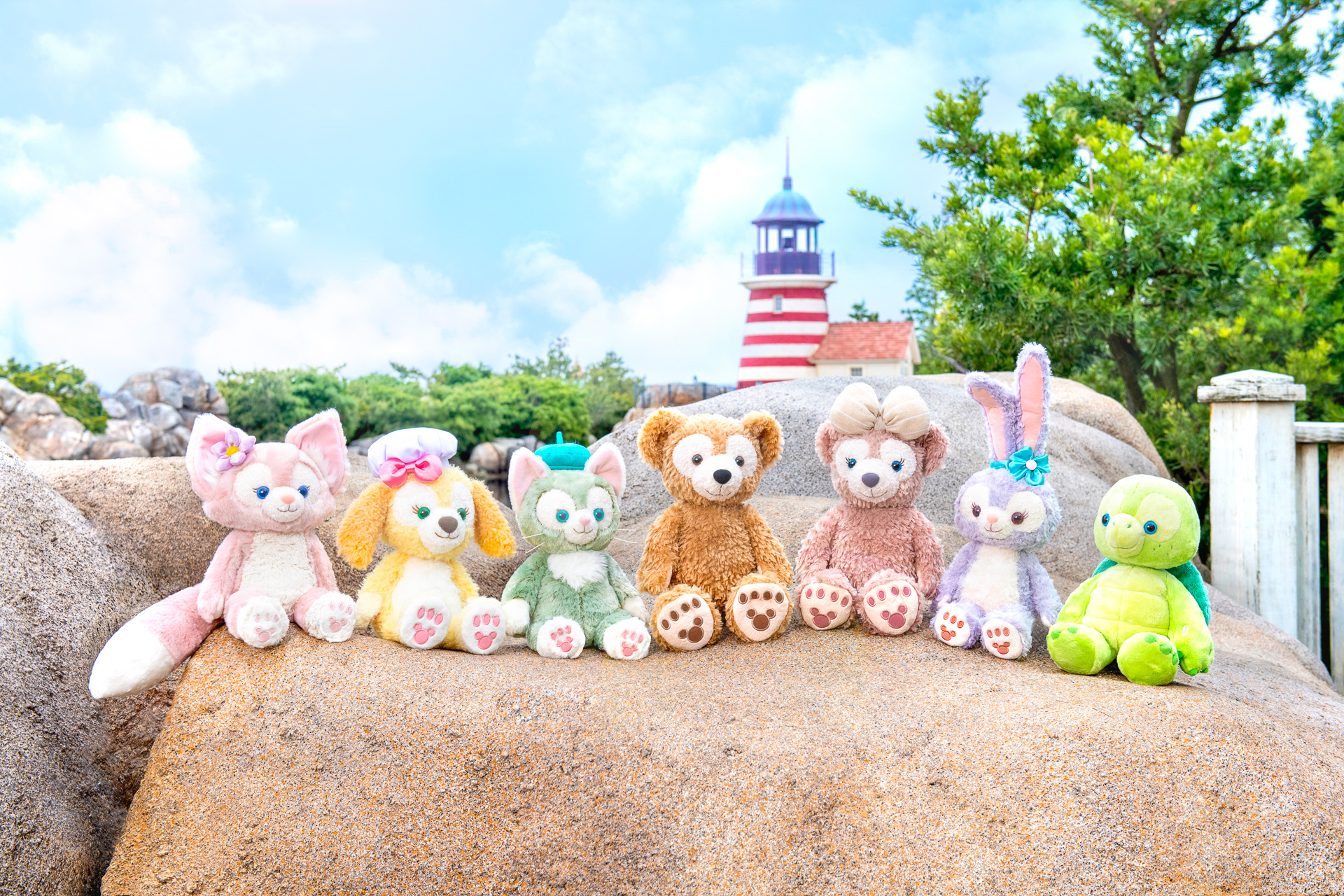 ダッフィー＆フレンズ、7人揃ったスペシャルグッズとスーベニア付き