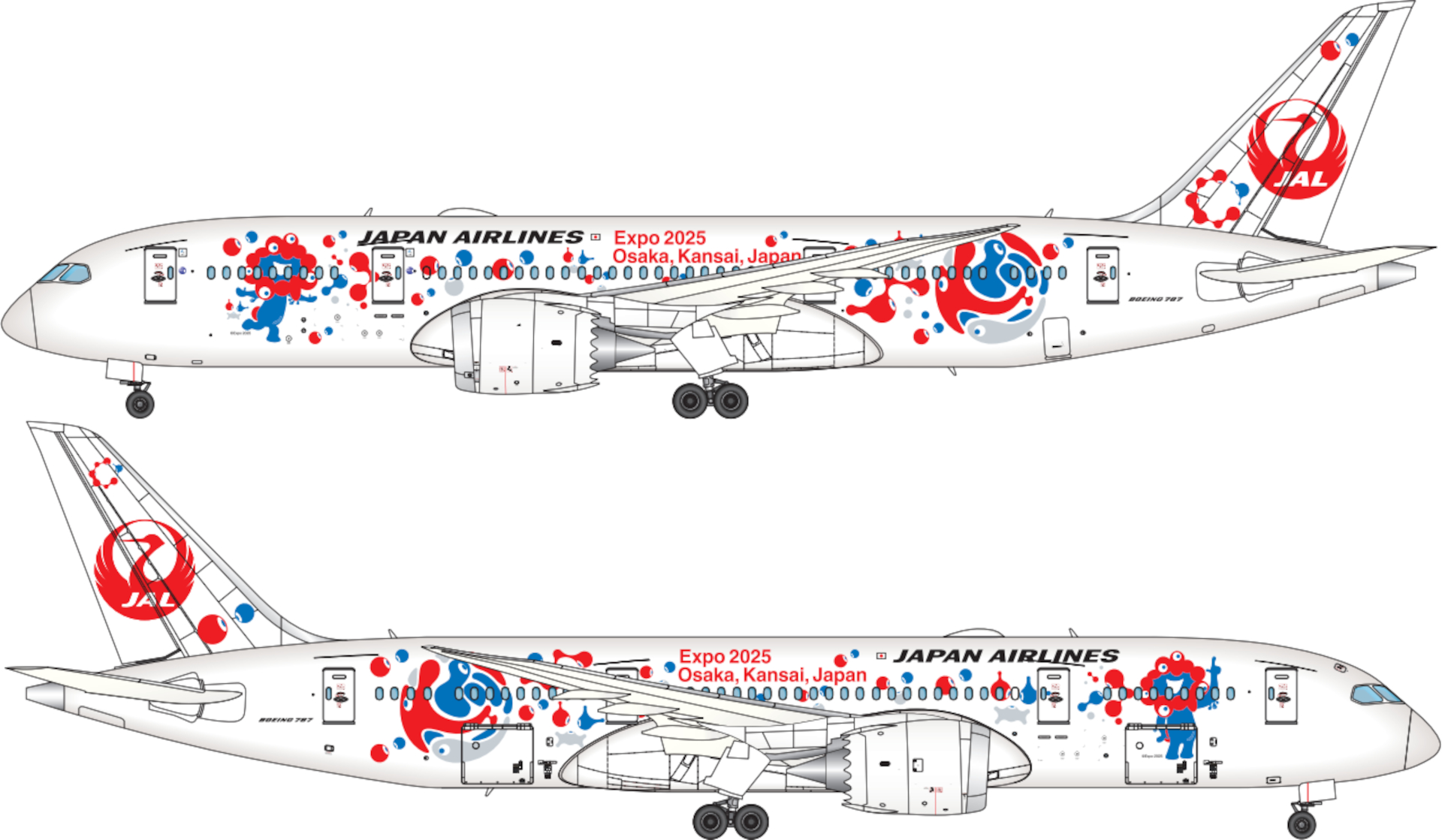 JAL ミャクミャクJET」2号機、国際線に6月3日就航。大阪・関西万博を