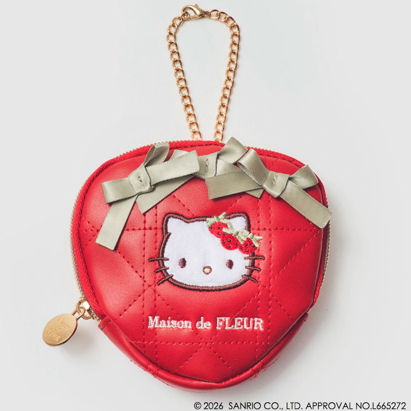 宝島社、ハローキティ×Maison de FLEUR「いちごチャーム」。ファミマ
