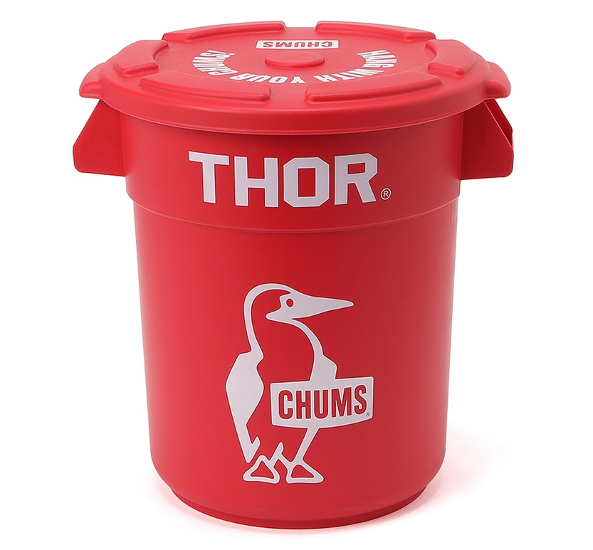 CHUMS×THOR、リビングやキャンプで活躍する12Lのラウンドコンテナ
