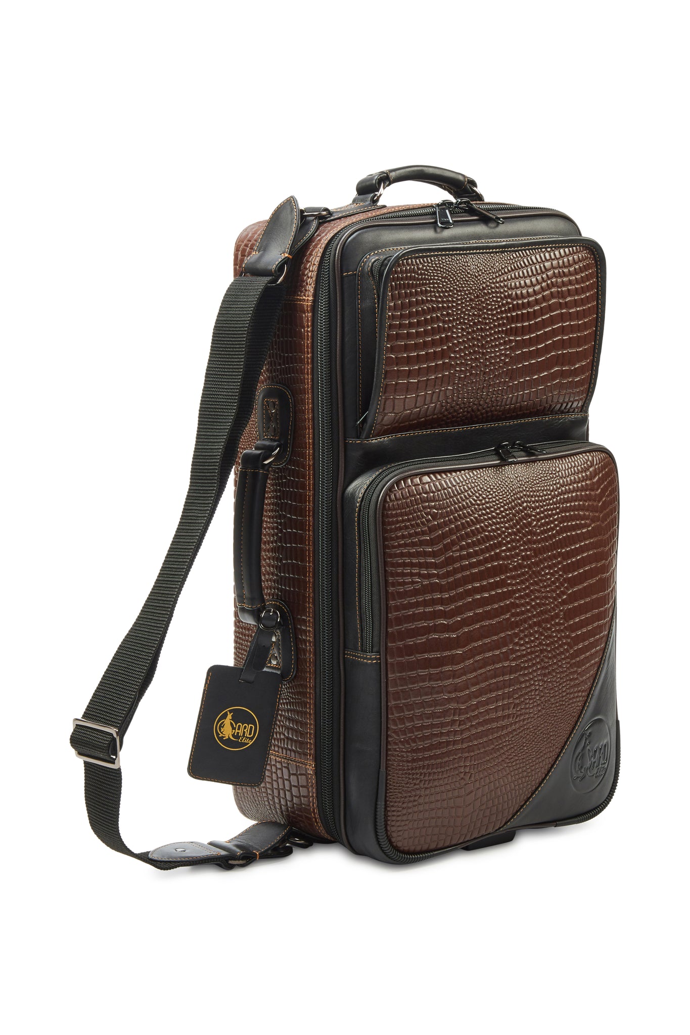 Gard Bags - Elite Compact Triple Trumpet Gig Bag, Brown Crocodile