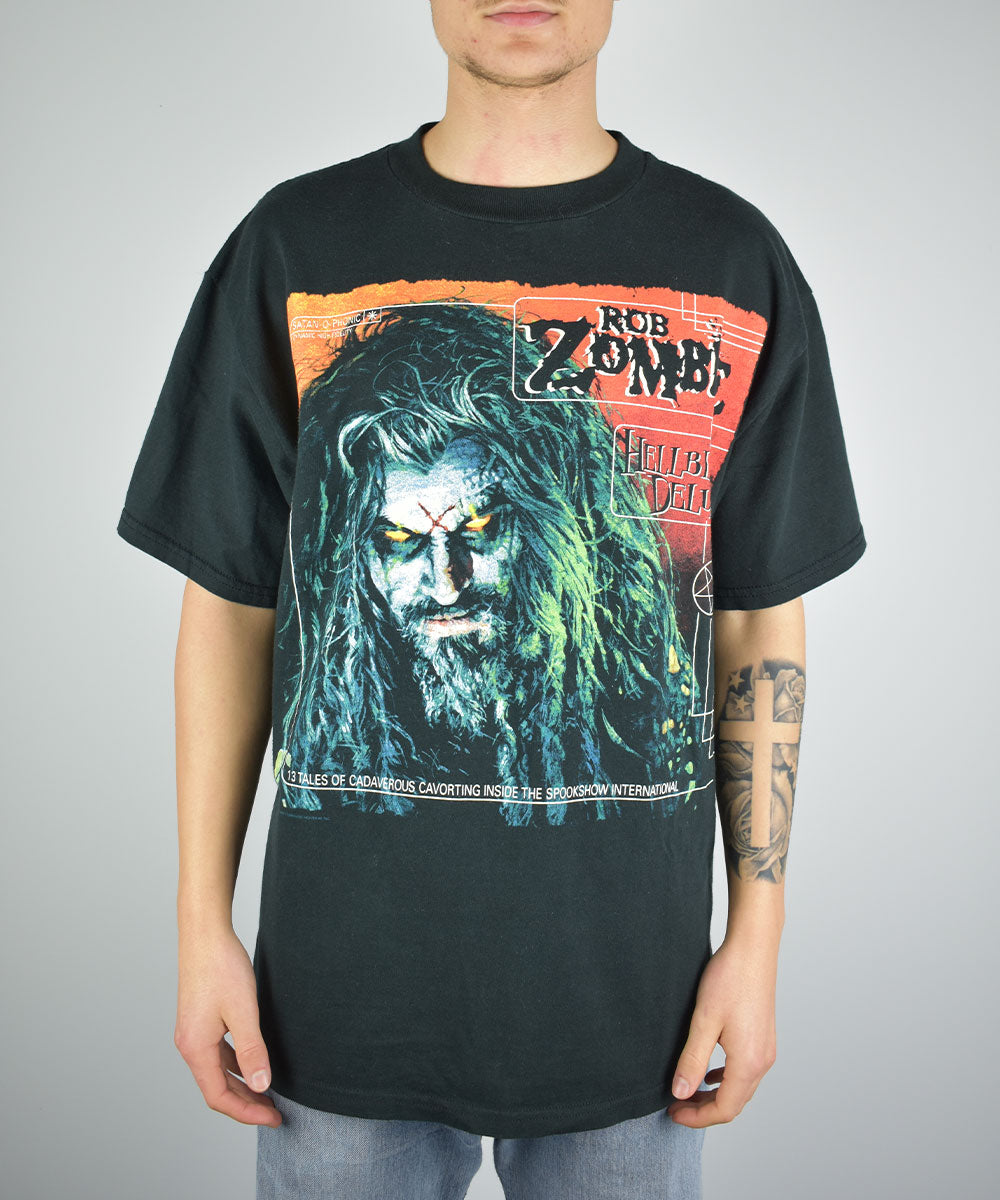 ROB ZOMBIE vintage band tee shirt 墨黒 ROB ZOMBIE vintage band tee